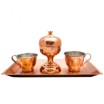 عرضه کننده سرویس چای خوری مسی